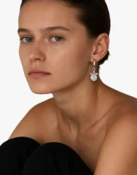 Stellar Sparkle Silver Star Drop Earrings6