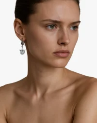 Stellar Sparkle Silver Star Drop Earrings7